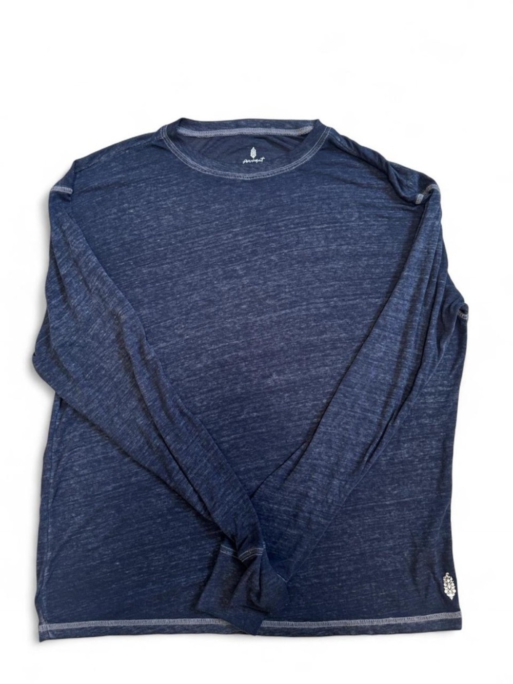 FP Movement by Free People Men's Heather Navy Long-Sleeve Crew